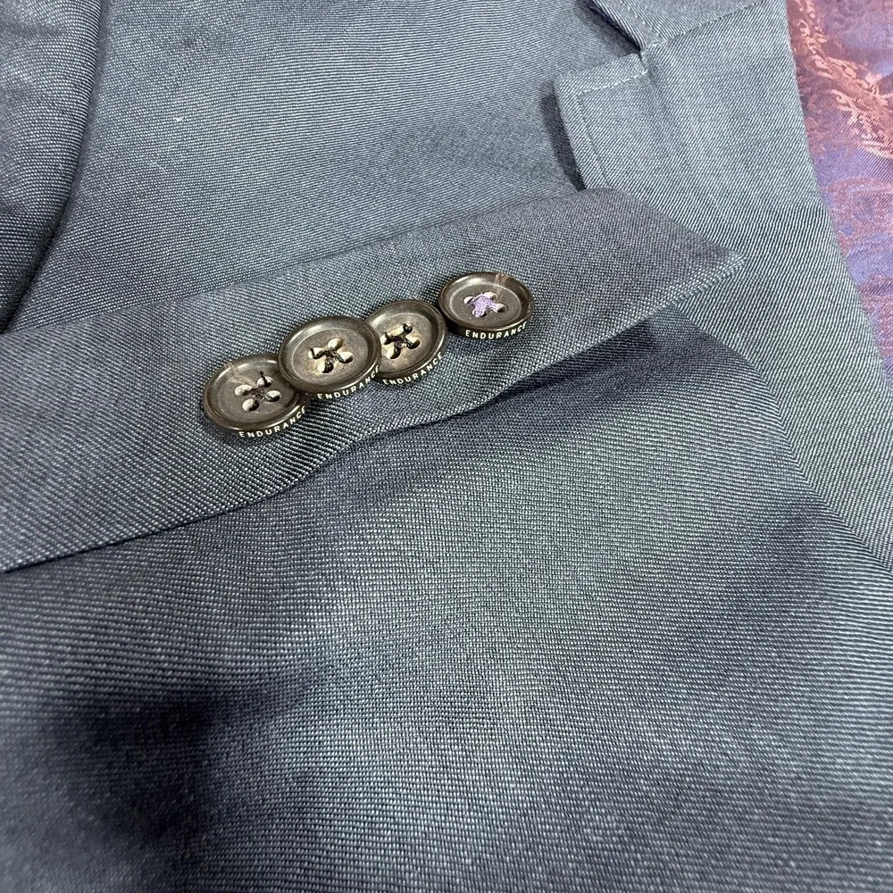 Ted Baker Blazer‎ Mens 42L Blue Endurance Jarrett SPJ 100% Wool Two Button